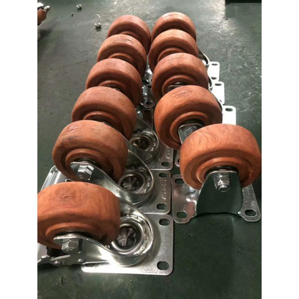 100mm Locking Casters High Temp Caster Wheels Heat Resistant Caster Wheels