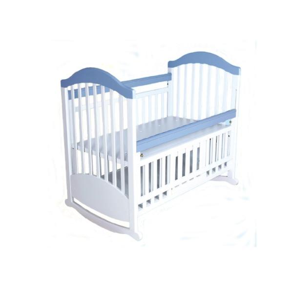 Lovely White Wooden Baby Cot , New Style Fold Unique Baby Cribs