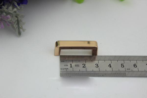 Metal fitting bag hardware 25 mm inner size gunmetal color zinc alloy arch bridge for straps