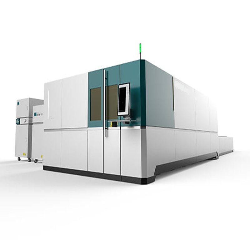 Fully Enclosed Single Platform 8000W Fiber Laser Cutter 6000x2500mm SF6025G