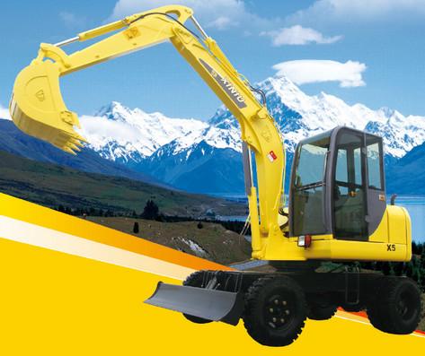 Colorful Wheel Loader Excavator Long Service Life Fast Response Speed