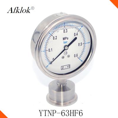 óleo do calibre de teste da pressão do gás de 63mm - BXGN enchido com vibração do diafragma - prova