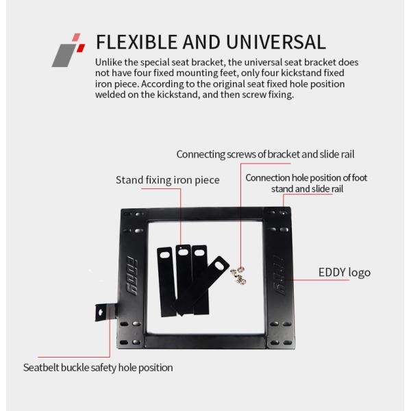 EDDYSTAR Высокопрочный железный кресловой скоб для BMW E36