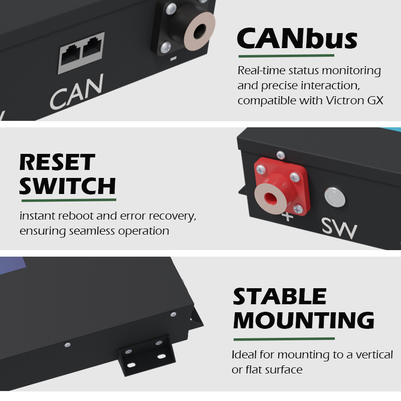 12.8V 230Ah Ultra Slimline Lithium Ion Battery Pack Deep Cycle BMS Integrated For Camper Van