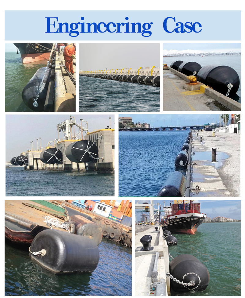 Commercial Marine Mooring Buoy System Heavy Duty Polyurethane/EVA Foam Filled Cylindrical Fender Corrosion Resistance for Docks