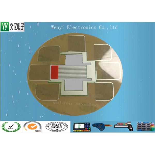 Round PET Circuit Embossing Membrane Switch 0.5mm Pitch ZIF Wirelead Multi - Keys