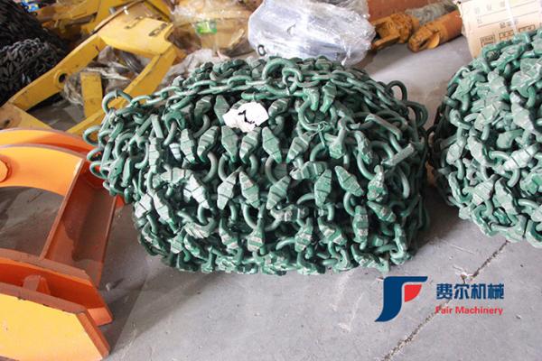 Carbon Steel Alloy Steel Wheel Loader Tire Chains / Snow Tire Chains Sample Accept