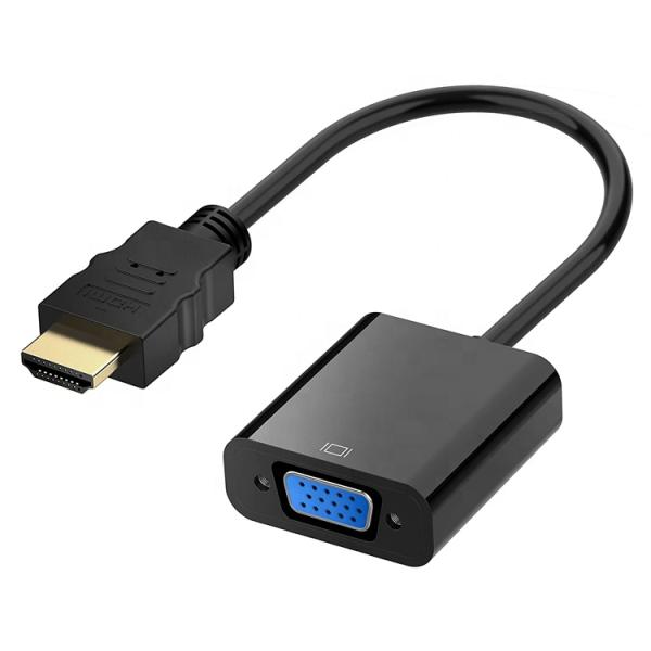 Para 1080P 4K HDMITV Hombre a VGA Adaptador femenino para monitor de computadora PC HDTV