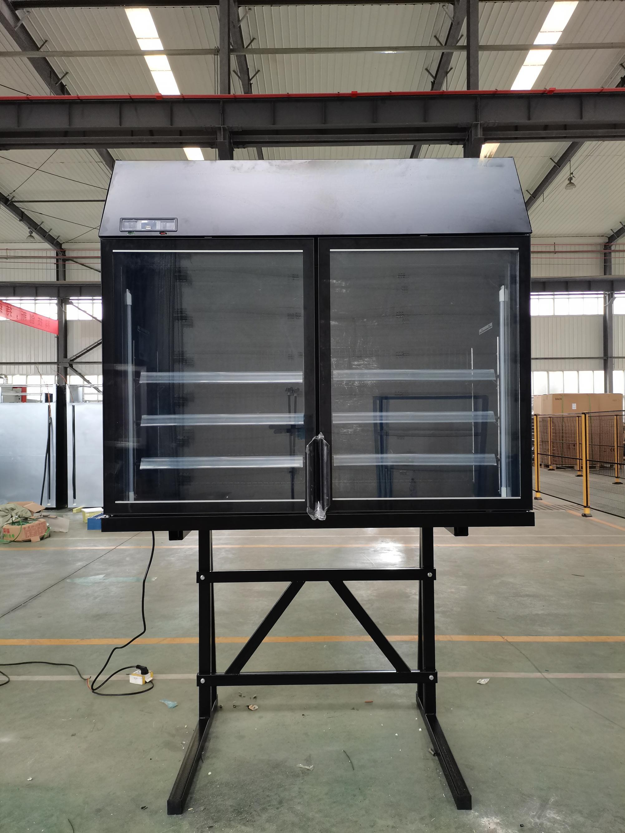 TOP 2DF Supermarket Vertical Combination Cabinet Large Capacity Ice Cream Storage Upright Freezer