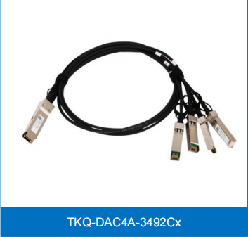TKQ-DAC4A-3492Cx QSFP+ to 4 SFP+ Copper Cable Assembly