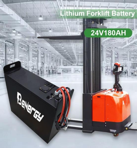 LiFePO4 Forklift Lithium Battery 24V 180AH 200Ah 300AH Long Cycle Life For Electric Stacker Pallets Stacker To Replace The Lead Acid Battery Maintenance-free