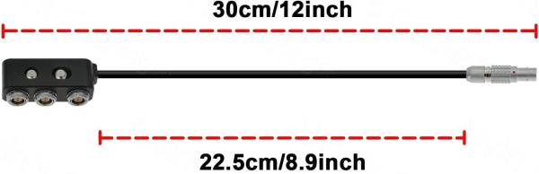 Os cabos 1 de Alvin a 3 Mini Power Splitter Box Cable para Redrock micro Power Pack 12V 3 Pin Male To 3 portos 2 Pin Female
