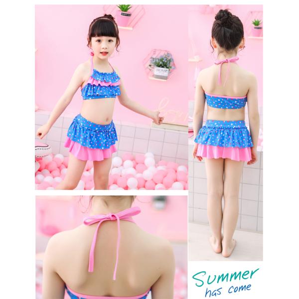 Ребята 2 части костюма плавания купальника пляжа Свимвеар бикини установленного для детей