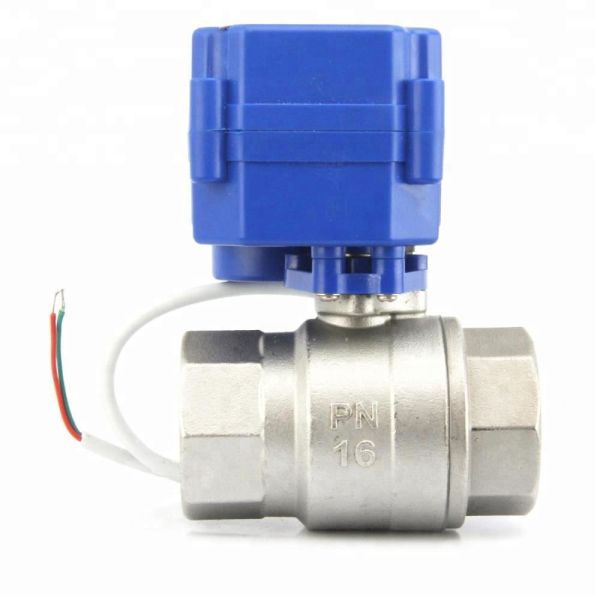 I Electric Motorized Actuator DC3-6V AC/DC9-24V AC220V Brass/Stainless Steel/Plastic PVC Ball Valve Water Gas Flow Control