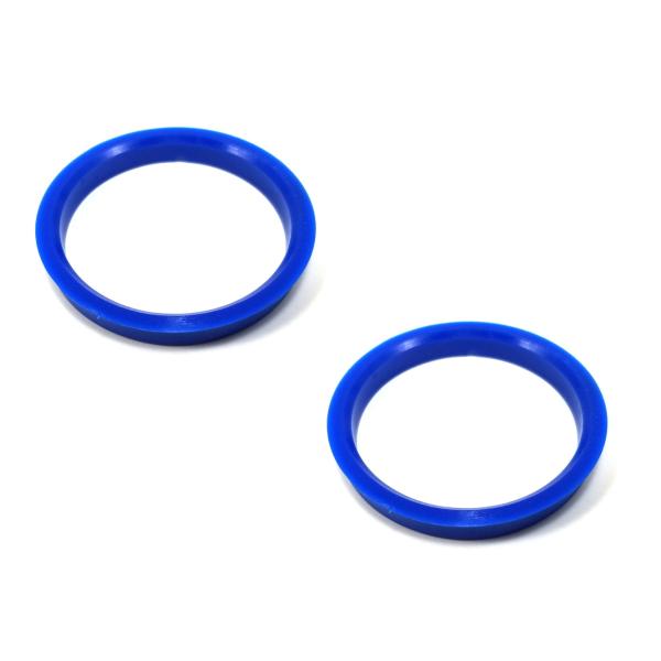 Blue Wheel Center Bore Plastic Hub Rings 65.1 To 72.6 Mm For Chevy / Chevrolet