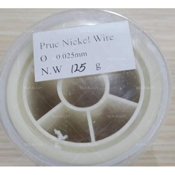 Pure Nickel Wire Ni200 with 1435-1445℃ Melting Point 35% Elongation ASTM B166 Standard