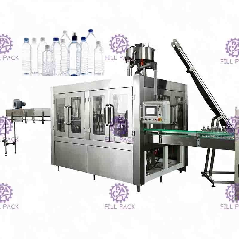 Automatic 2000ml 3 In 1 PET Water Filling Machine
