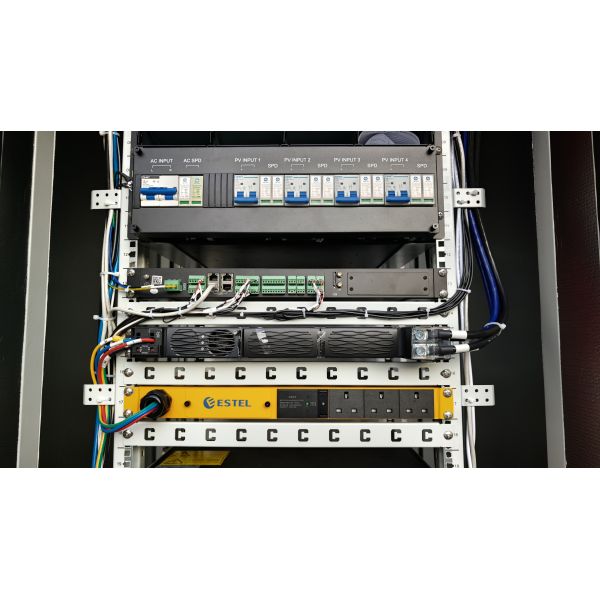 Outdoor Integrated Energy Storage Cabinet with Two Doors Access and Multi Layer Battery Rack for Telecom and Backup Power Applications