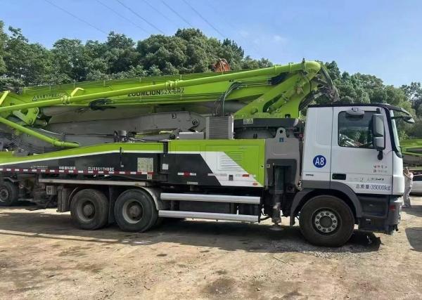 Zoomlion 2020 pompe à béton verte 52m pompe à béton à mélangeur sur camion Benz 6*4 pour le marché