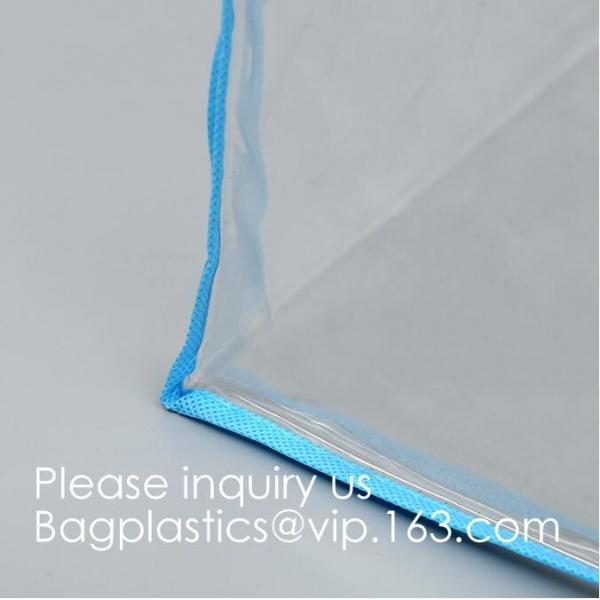 Clothes Storage Bag Organizer with Reinforced Handle,Vinyl Storage Bag for Comforter, Blanket, Bedding, Duvet, Extra Lar