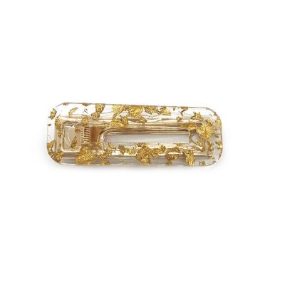 Simple leopard color acrylic drop clip