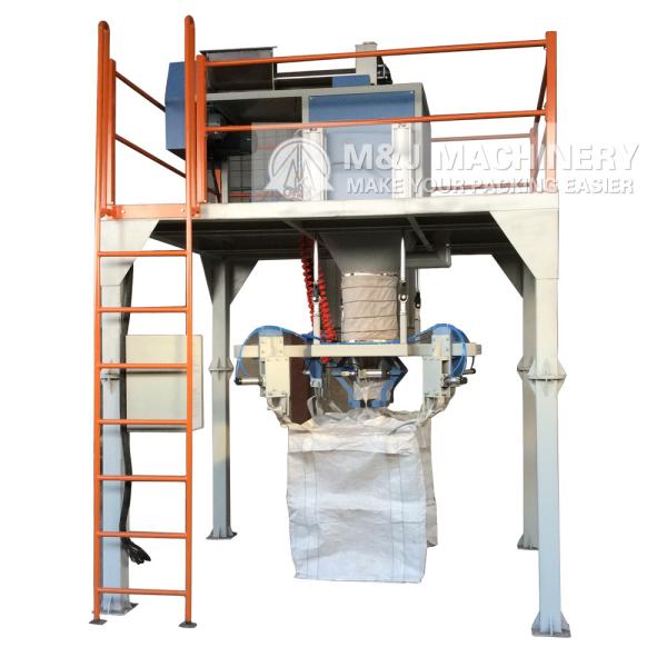 110V Sand Big Bulk Bag Granular Semi Auto Filling Machine with PLC Bulk Sand Bagging Equipment 450 KG