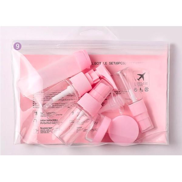 Plastic PET Travel Kit Bottle Set With 20ml 30ml 40ml Capacity