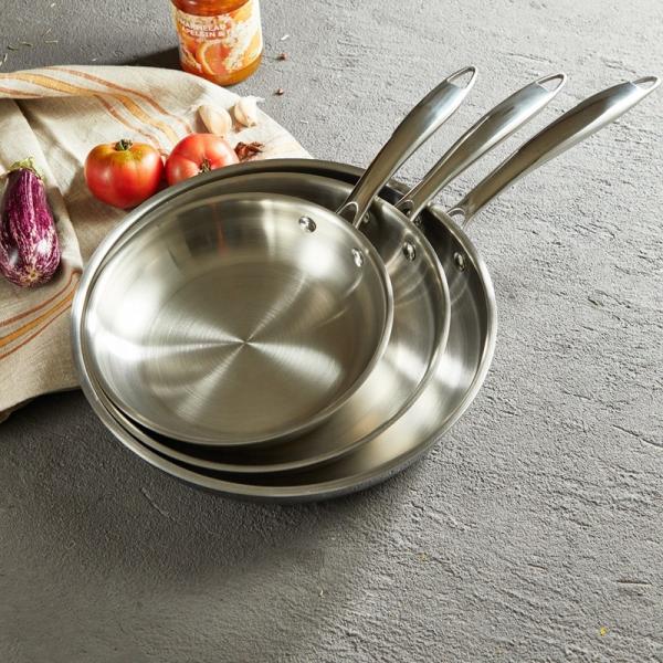 New Arrival 304 Stainless Steel Fry Pan Nonstick Cooking Pot Fried Steak Skillet Egg Nonstick Frying Pan