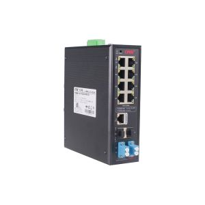 10 Port Gigabit Bypass Managed Industrial PoE Switch With IEEE 802.3af IEEE 802.3at