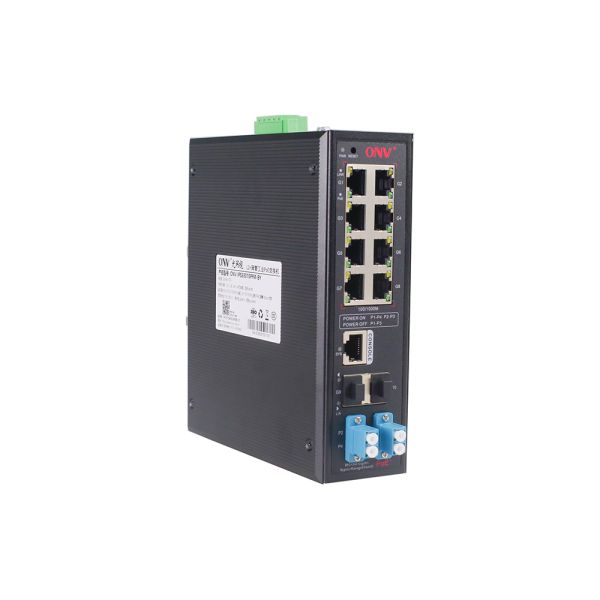 10 Port Gigabit Bypass Managed Industrial PoE Switch With IEEE 802.3af IEEE 802.3at