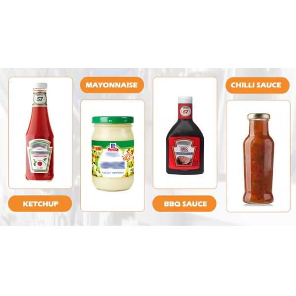 Животные пластиковая бутылка Томатный соус Bbq Горячий соус Бутылочное оборудование Майонез Машины для заполнения арахисового масла