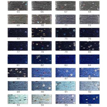 100% Polyester Hand Arm Knit Yarn Super Bright Decoration With Clothing Ornament