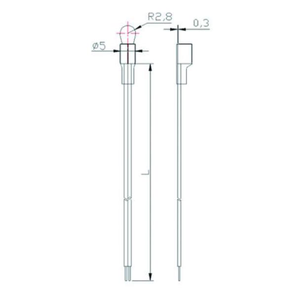 Stable Thermistor Temperature Sensor  NTC Lithium Battery Temperature Sensor