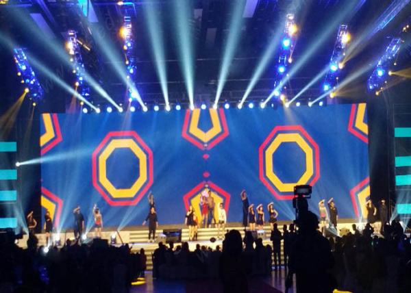 Outdoor Fixed LED Display , Led Backdrop Screen Big View Angle