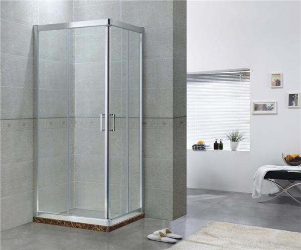 Sliding Aluminum Alloy Shower Doors with Stainless Steel Wheels for Apartment / Hotel