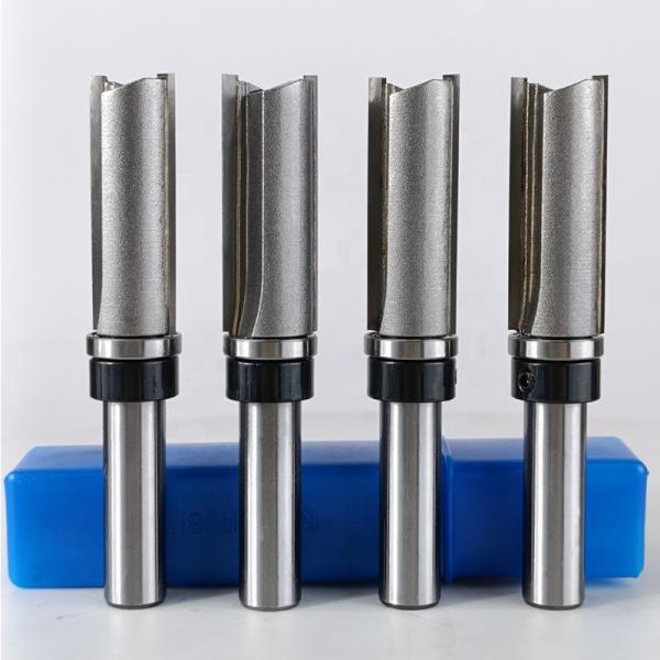 Factory Customized Cheap Prices CNC Wood Router Bit Tools Woodworking Straight Flush Trimming Bit With Bearings