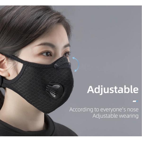 Daily Life PM2.5 Face Mask , Carbon Filter Dust Mask For Outdoor Sports