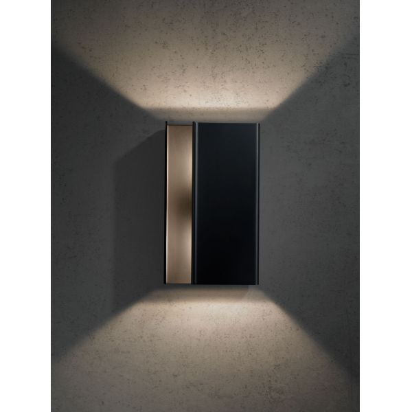 Yihao Modern Brass Wall Lamp with 2700K Warm White Dimmable Light for Indoor and Outdoor Use
