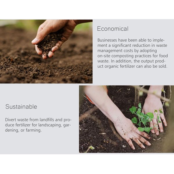 TOGO 30KG/D Small Food Waste Composting Machine Suitable for Organic Use in Restaurants and Canteens