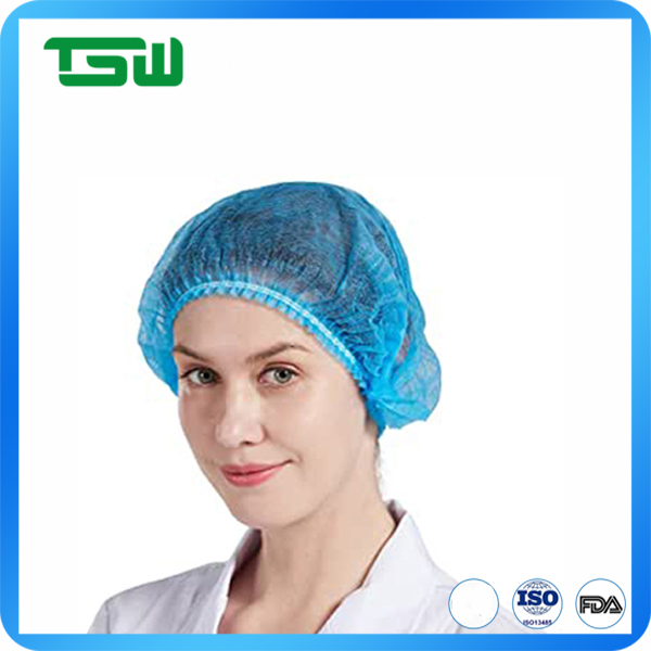 12GSM Non Woven Surgical Disposable Bouffant Cap