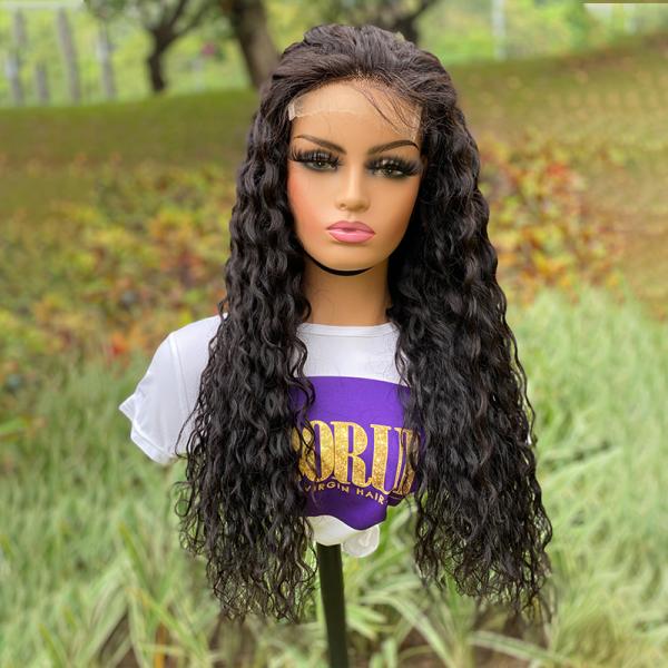 5 By 5 Water Wave HD Lace Closure Wigs 250g-350g weight