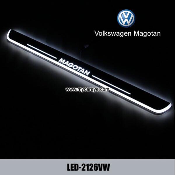LED door scuff plate lights for Volkswagen VW Magotan door sill plate light sale
