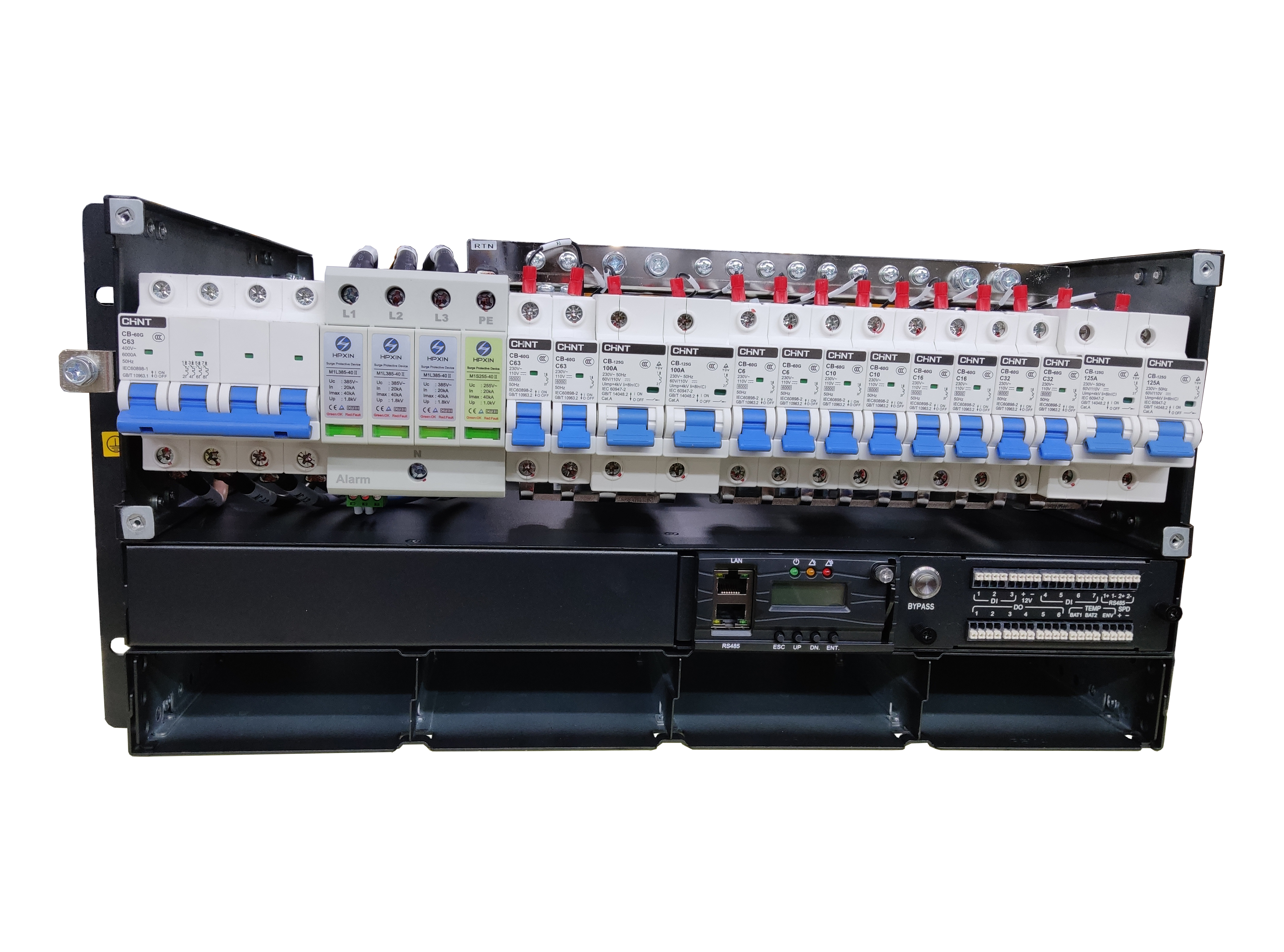 48V DC Telecom Rectifier Power System High Density LLVD BLVD Battery Protection Ideal for Industrial Automation Systems