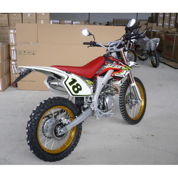 Racing LED 250cc Dual Sport Motorcycle 7500rpm 4 Stroke Inverted Absorber