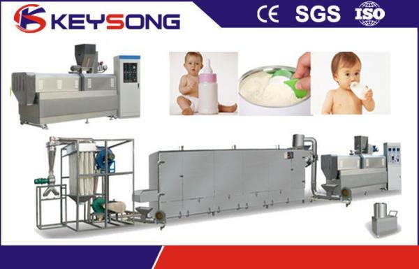Cereal Double Screw Extruder Machine , Nutritional Baby Rice Powder Making Machine