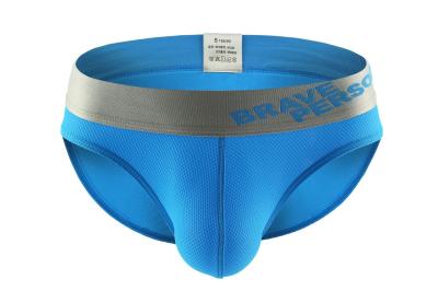 Cuecas sexy do esporte da forma do roupa interior sexy azul dos homens mais os resumos de nylon do pugilista do tamanho