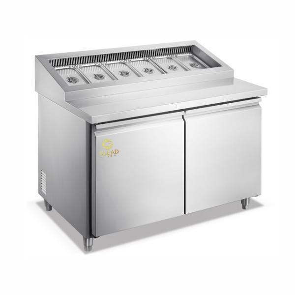 Frigorífico de ar Armários de pizzas/armários de salada 390W Potência 270-410L Volume 5~-18°C Temperatura segura e estável