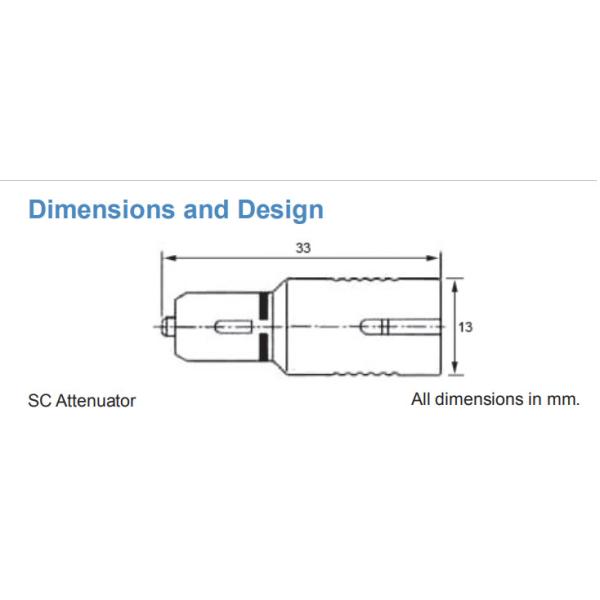 SC APC Female To Male Zinc Alloy Optical Variable Attenuator