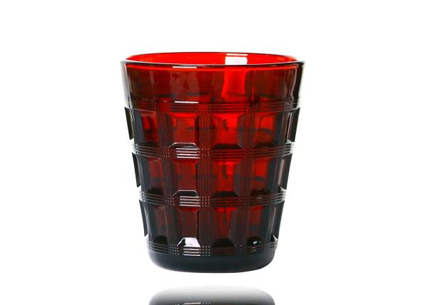 Hand Pressed 280ml Solid Colored Whisky Glasses Solid Green, Lead Free Drinking Glasses