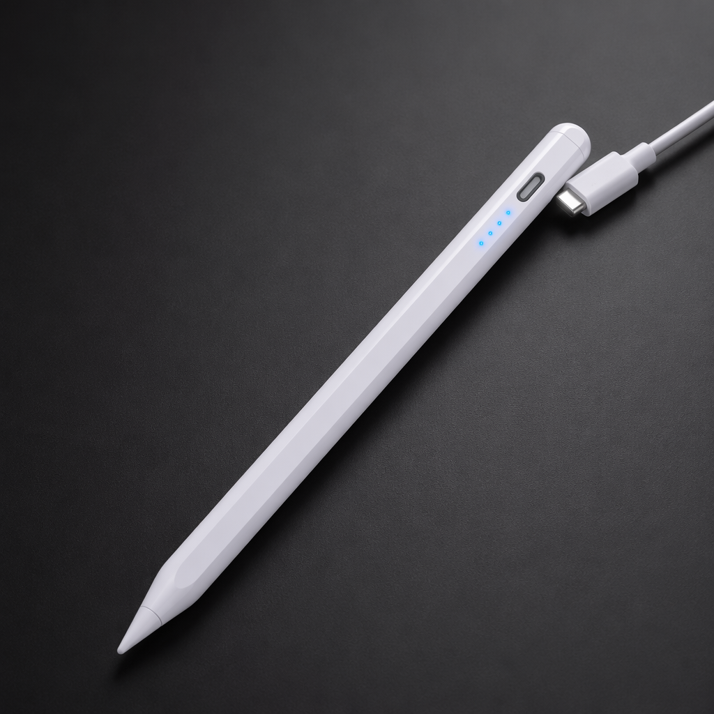 Stylus Pen for iPad 2018-2026 Active Pencil Tilt Sensitivity Palm Rejection Type-C Fast Charge Magnetic Attachment